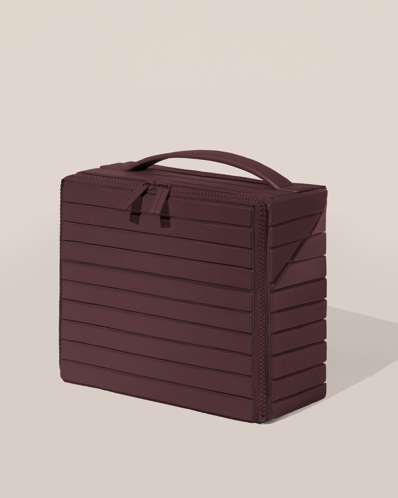 Closed Afform Medium Cassis (maroon) Kit toiletry bag with a compact, zip-around design and top handle for elevated everyday or travel organization