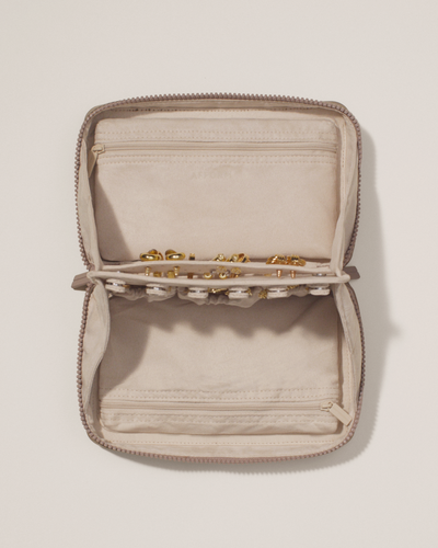 Top down image of the large vault showing it can hold a wide variety of jewelry.