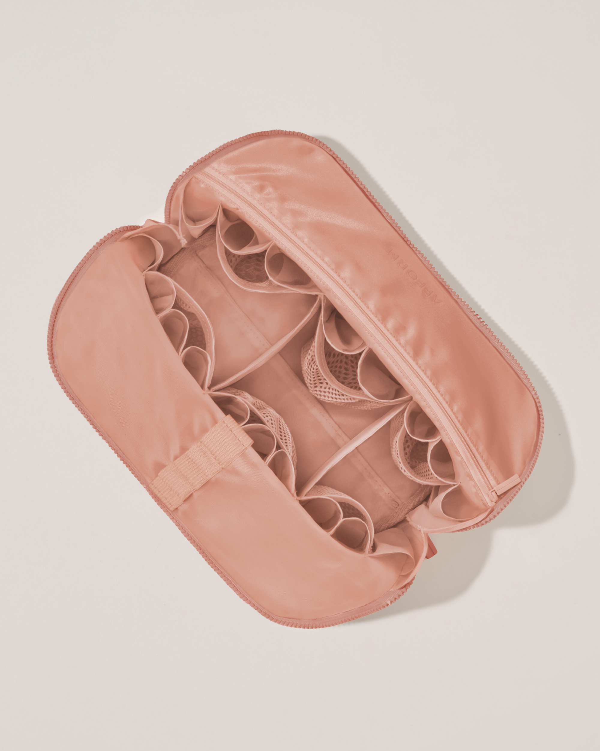 The Large Blush Traveller - Fold-Down Makeup Bag