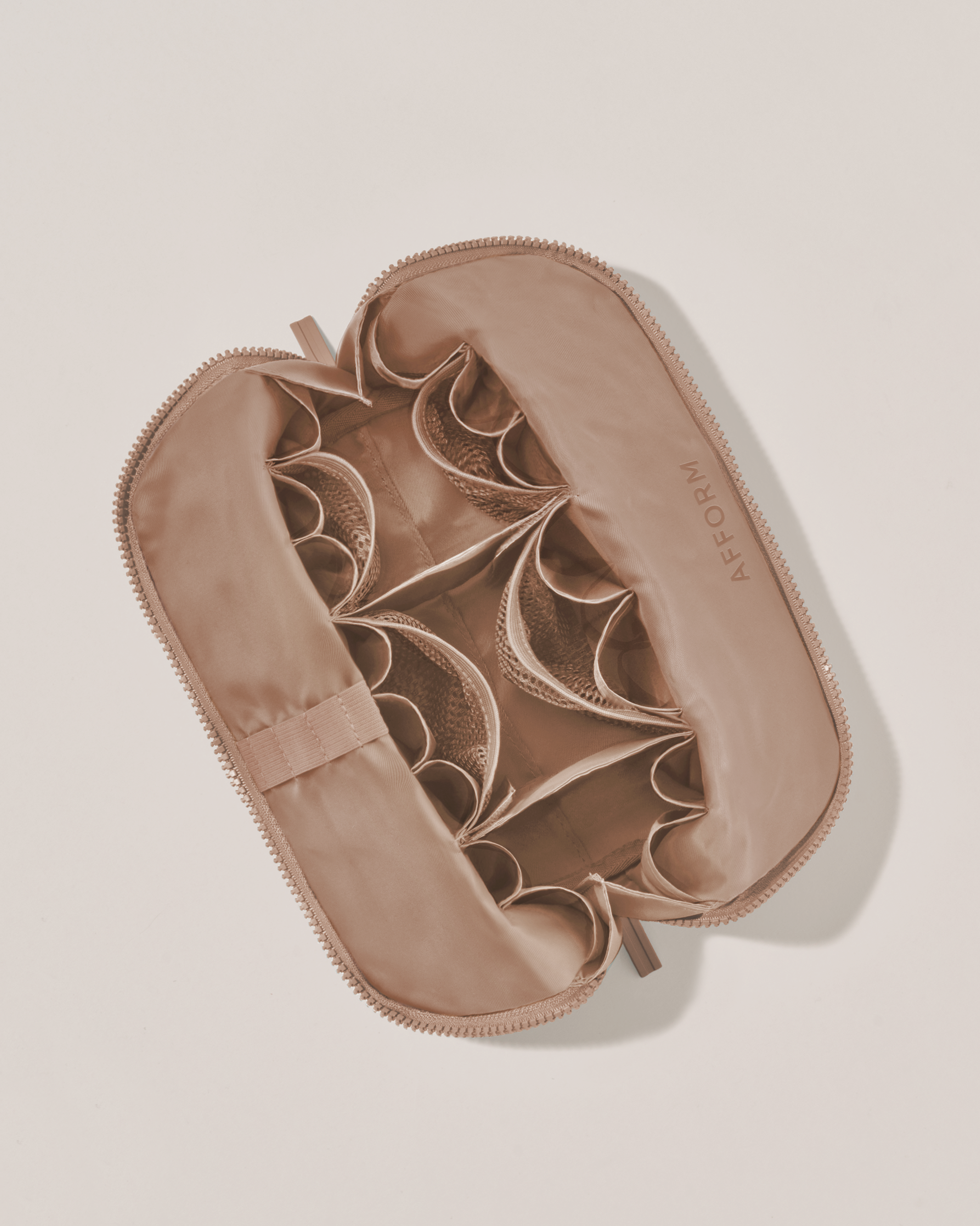 The Medium Bronze Traveller – Fold-Down Makeup Bag
