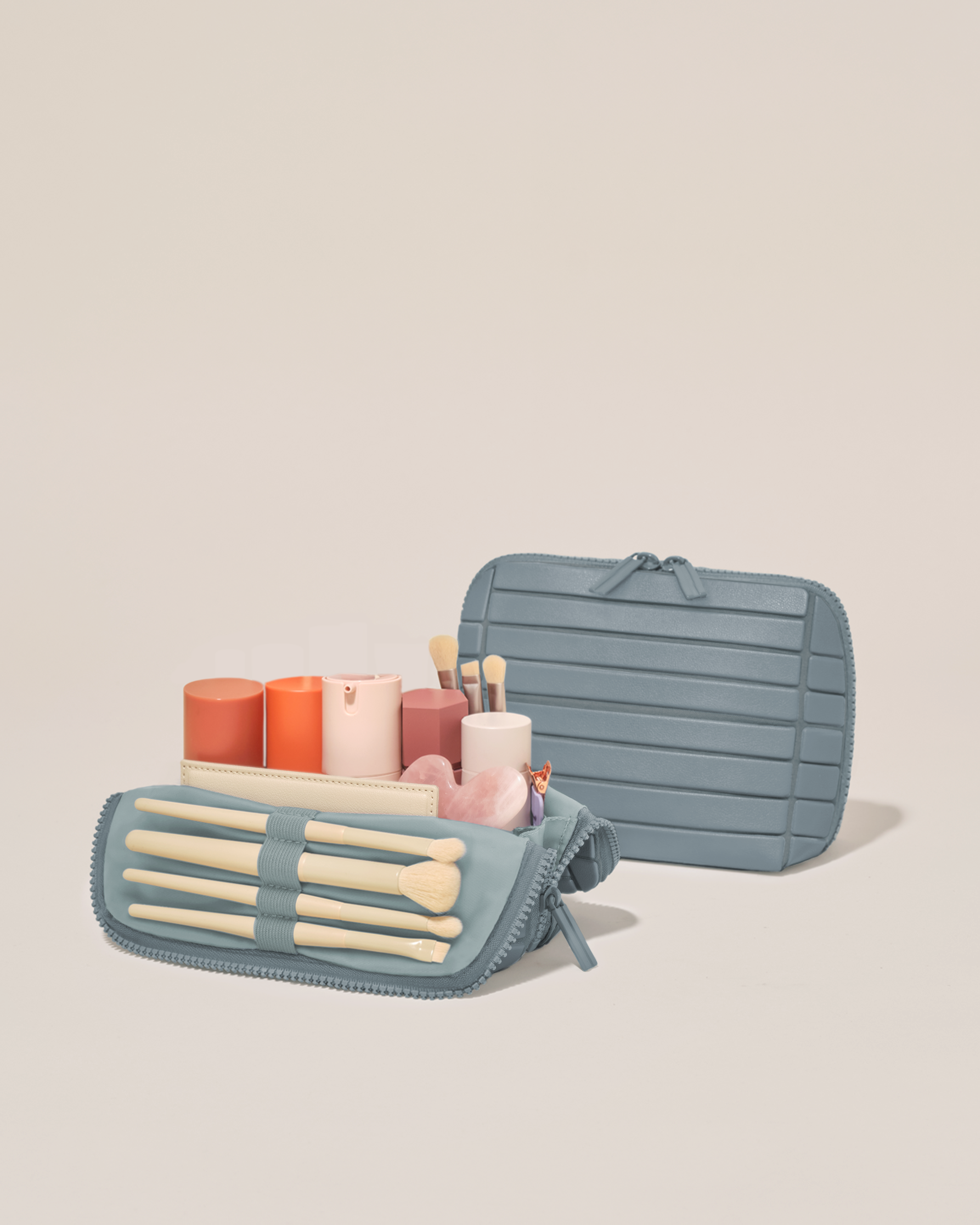 The Small Slate Traveller - Fold-Down Makeup Bag